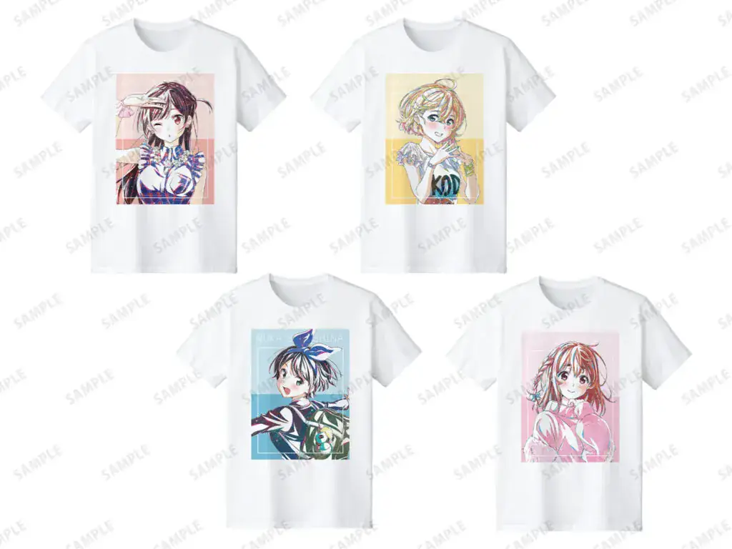 T-Shirt AMNIBUS bertema karakter Kanojo, Okarishimasu