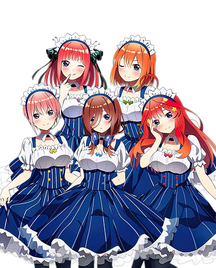 Kembar 5 Berperan Menjadi Maid Pada Sebuah Kolaborasi dengan Lawson