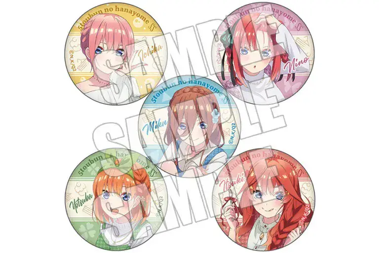 Bross berilustrasi karakter dari Gotoubun no Hanayome