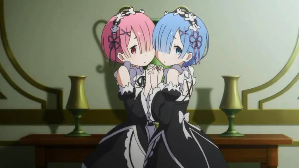 Ram dan Rem dari Anime Re: Zero Kara Hajimeru Iseki Seikatsu