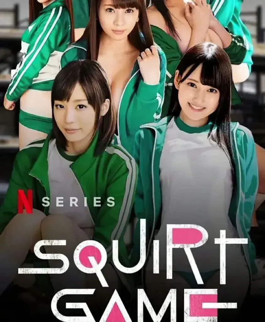 Squirt Game, parodi dari serial Squid Game.