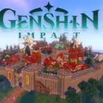 Persis Seperti Aslinya, Kota Mondstadt Dibuat Kembali Di Minecraft