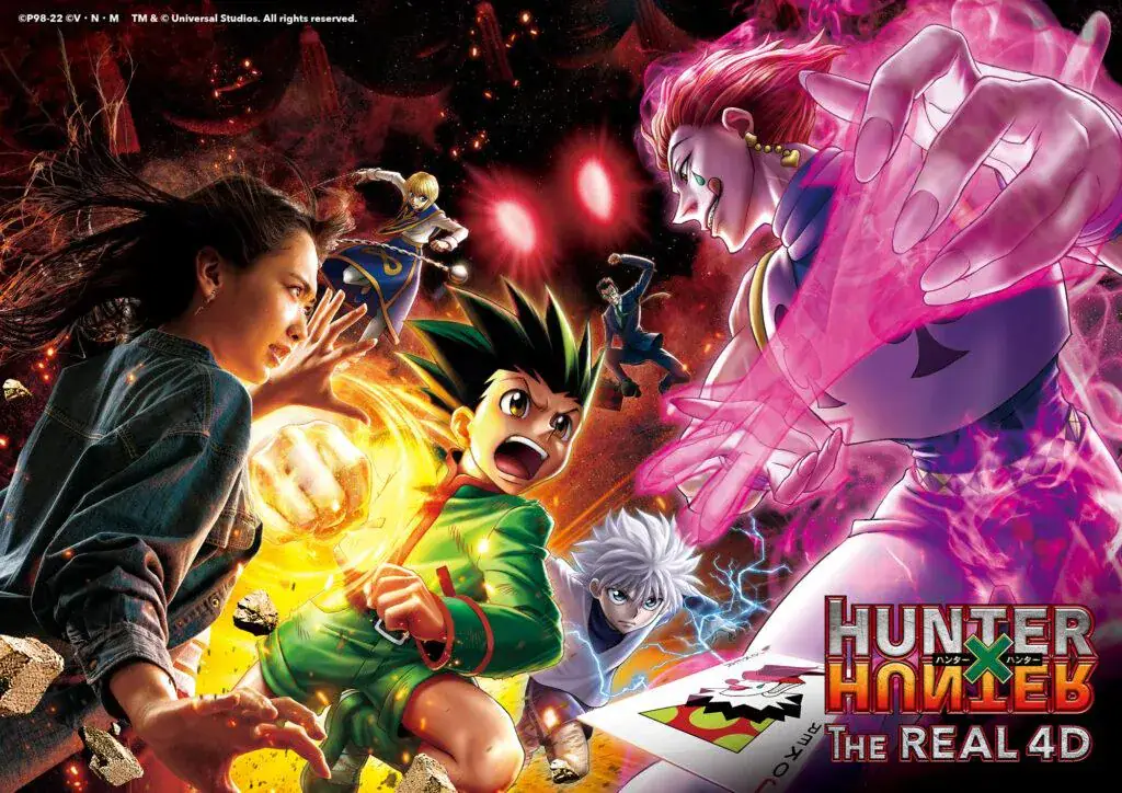 Universal Studios Japan di Osaka mengumumkan bahwa " HUNTER x HUNTER the Real 4-D ", l akan tayang di Cinema 4 -D Theater mulai 4 Maret