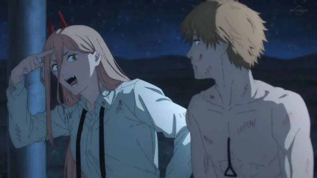 Power dan Denji I Gambar: Chainsaw Man Episode 10