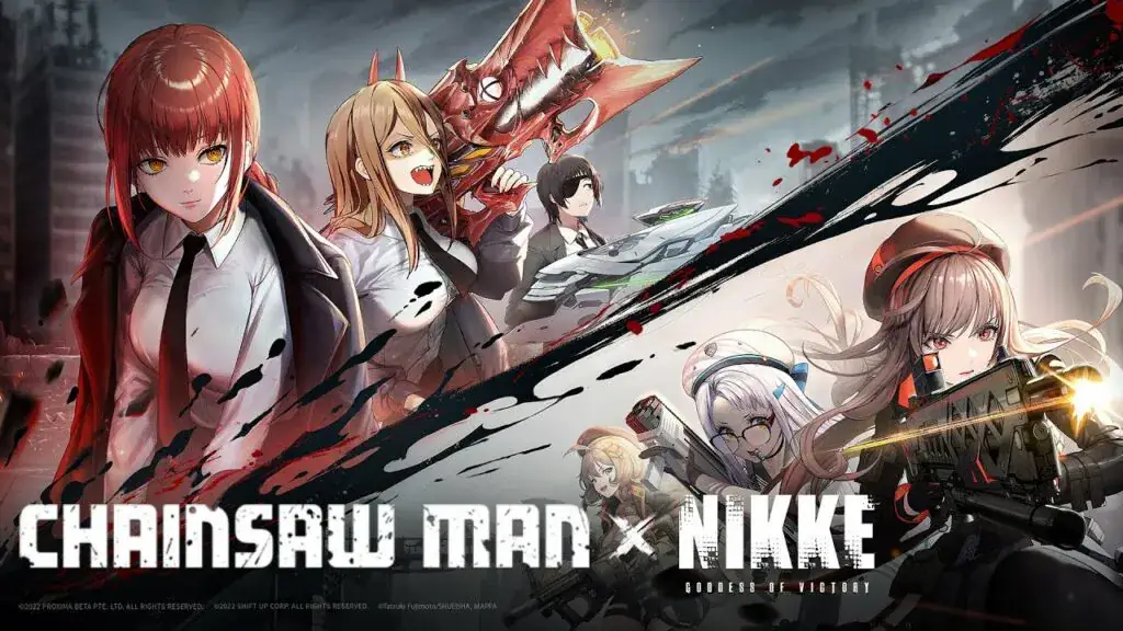 Visual Kolaborasi Chainsaw Man dengan NIKKE