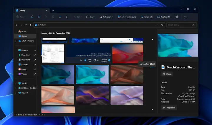 Fitur Baru Windows 11 Bakal Ada Panel Galeri di File Explorer, Gimana Nasib Photos?