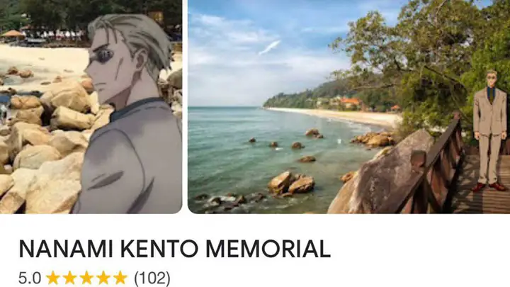 Para Fans Jujutsu Kaisen Di Malaysia Membuat Lokasi Memorial Untuk Kento Nanami Di Google Maps