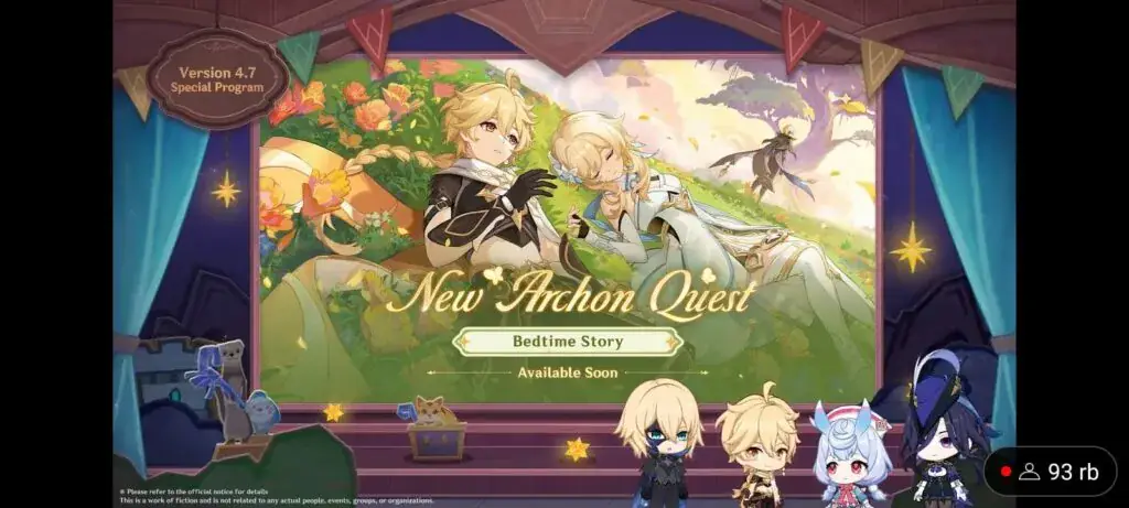 NEW ARCHON QUEST: BEDTIME STORY