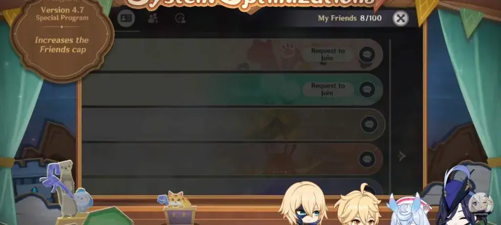 UPDATE FRIENDLIST UP TO 100