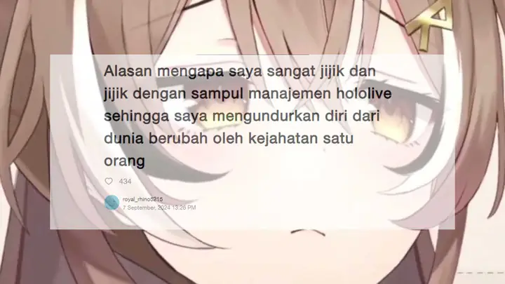 Sisi Gelap Hololive Dibongkar Oleh Seseorang Yang Mengaku Sebagai Mantan Pegawainya!