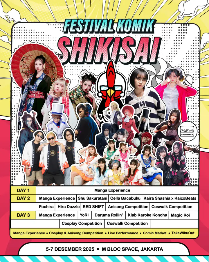 Festival Komik Shikisai 2025 Siap Guncang Jakarta: Satu Wadah Besar yang Menyatukan Para Pecinta Komik Jepang